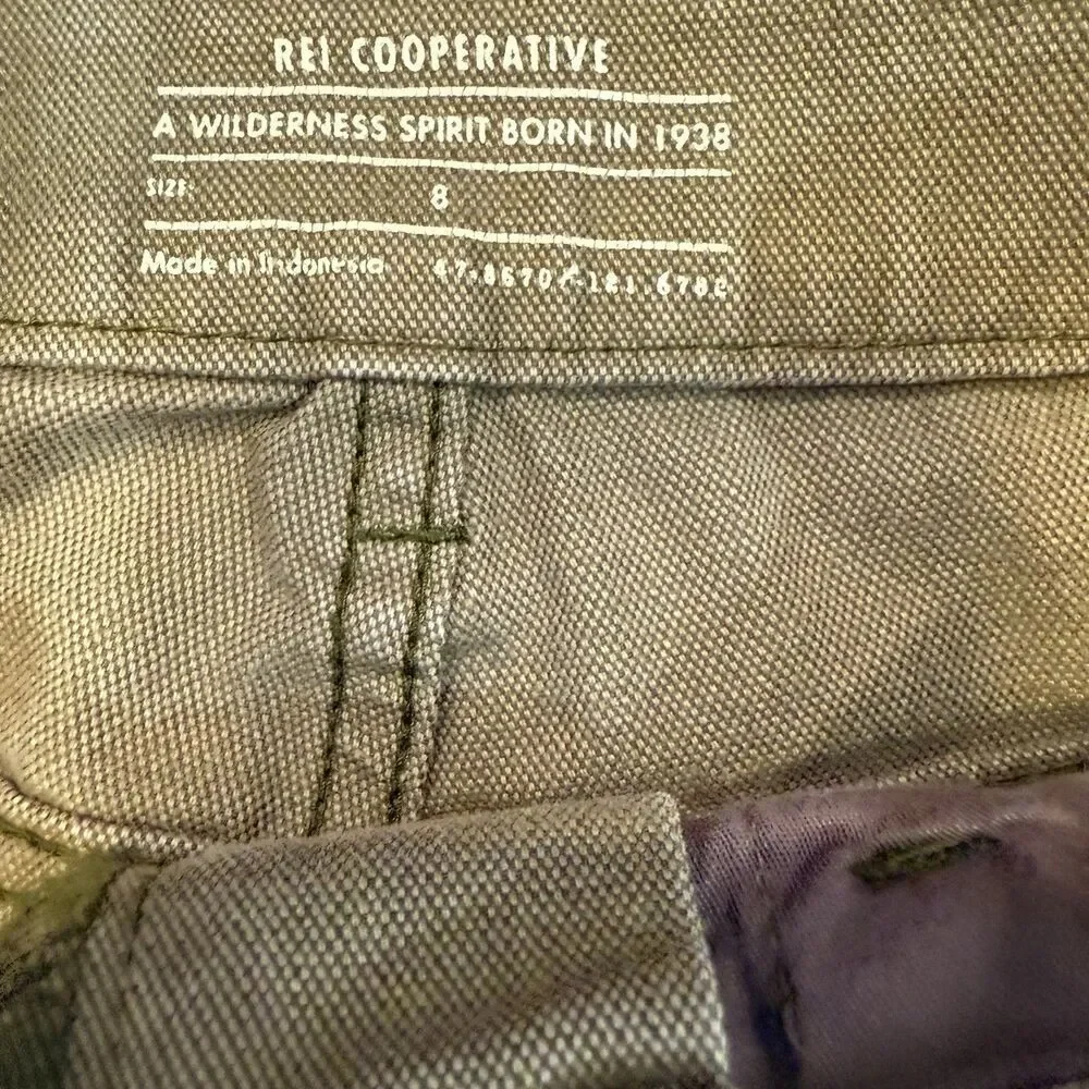 REI Co-Op Trailsmith Pants Canvas Double Knee Reinforced Size 8 Hiking Workwear